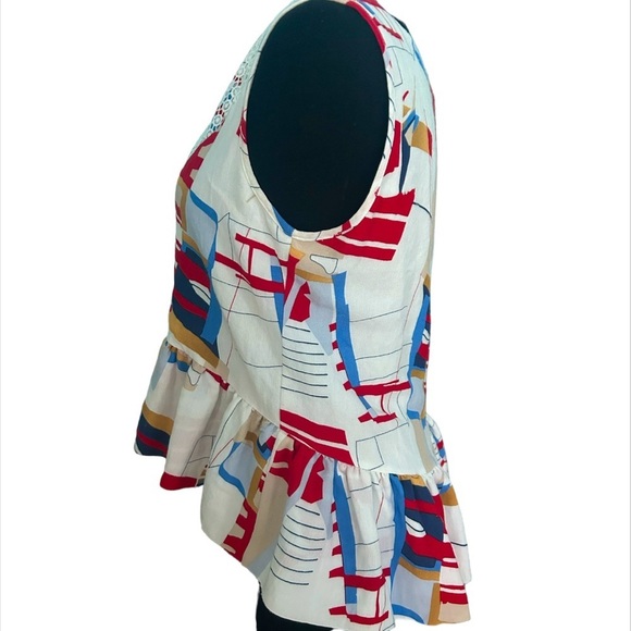 Joy Joy Vintage Abstract Sleeveless Top Size Small - Picture 3 of 7